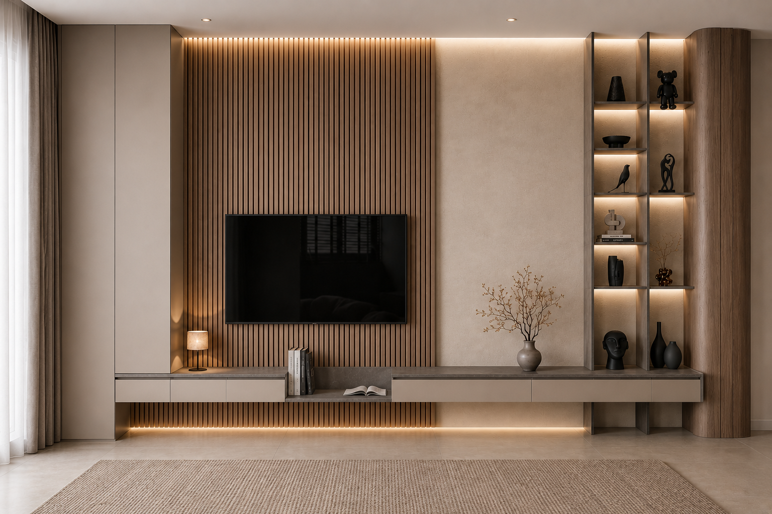 ديكور شاشة هارموني وود 400*260