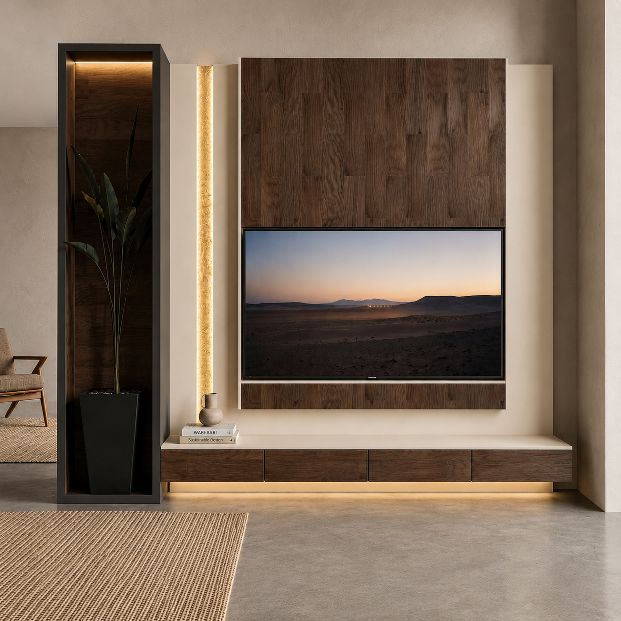 ديكور شاشه  ذا غولدن سترايب  300*260