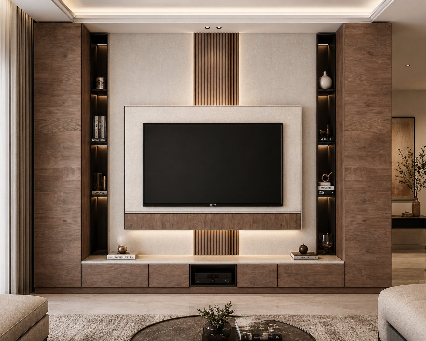 ديكور شاشة إطار الهالة الفاخر 300*260